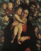 Andrea Mantegna Madonna and Child with Cherubs Spain oil painting artist